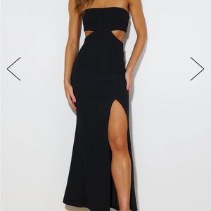 Strapless Black Hello Molly Dress